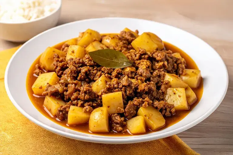 Adobong Giniling at Patatas