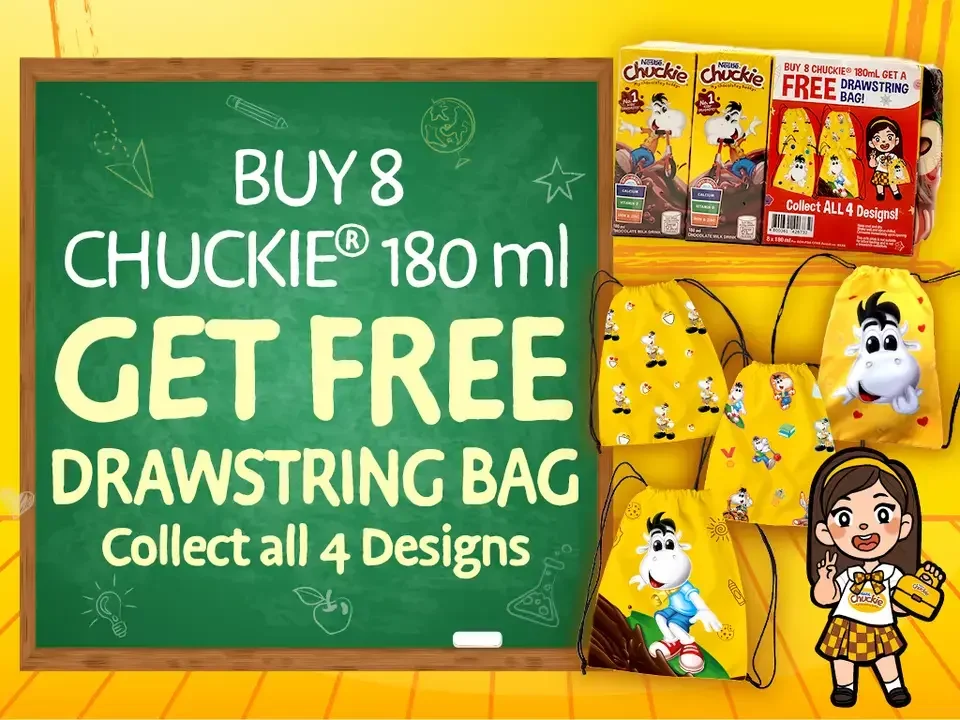GET FREE DRAWSTRING BAG COLLECT ALL 4 DESIGNS