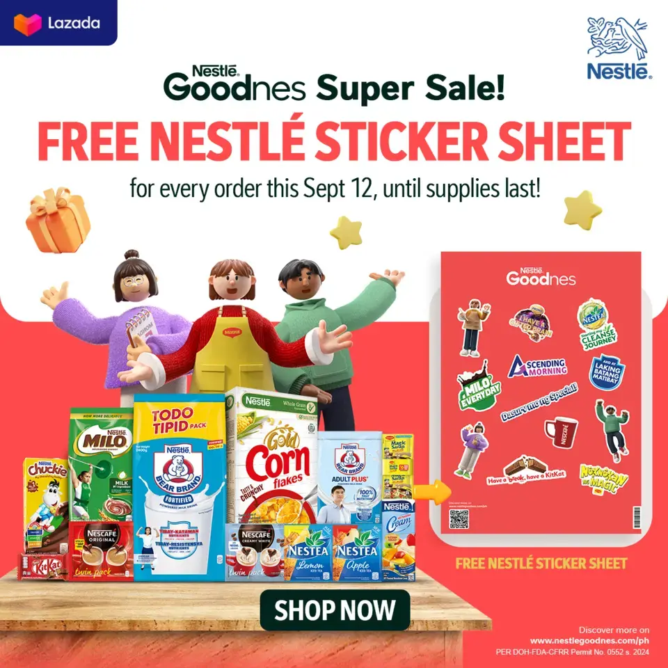 FREE Goodnes Stickers (Lazada)