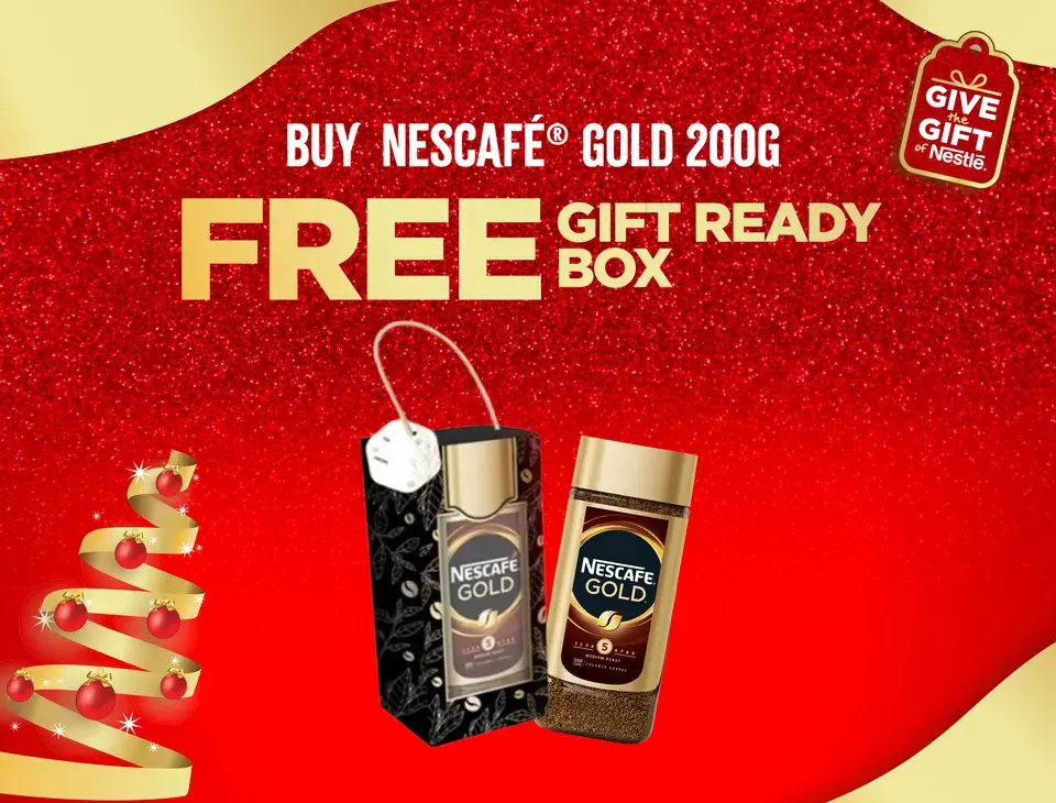 Nescafe Gold 200g FREE Gift BOX