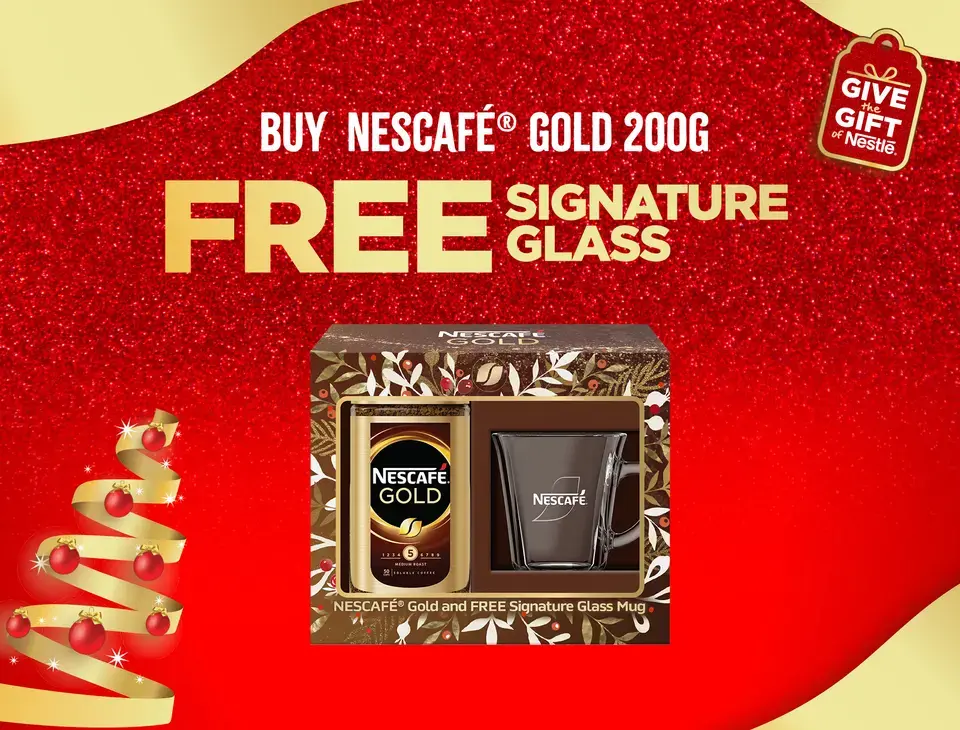 Nescafe Gold 200g FREE Signature Glass