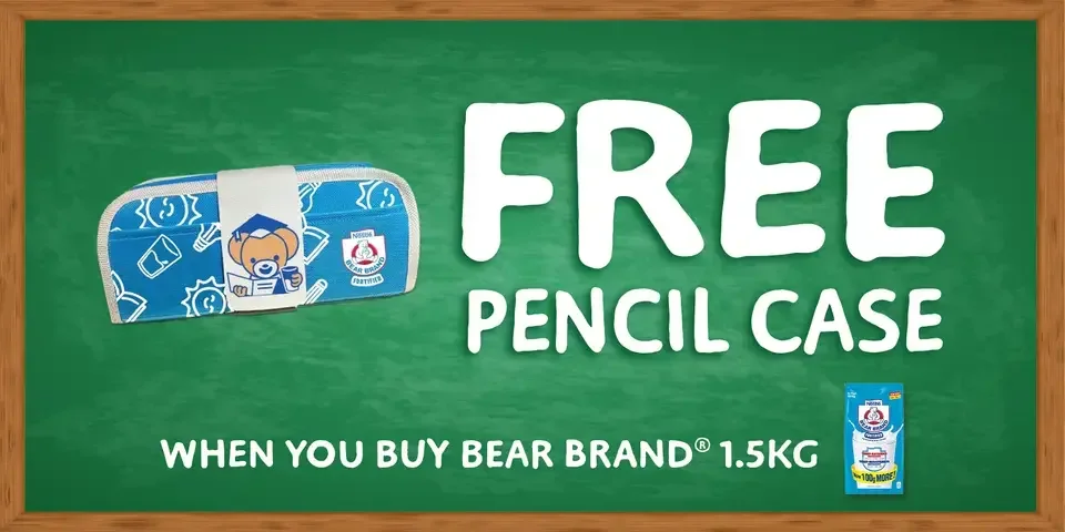 4 FREE Bear Brand Pencil Case