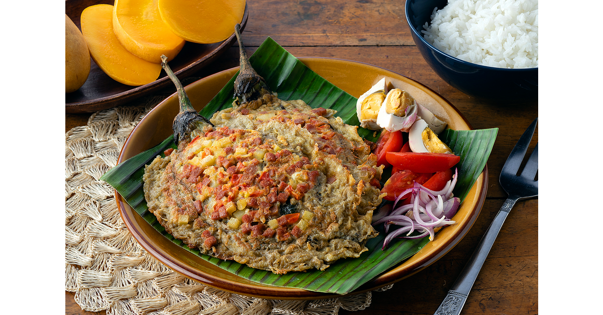 Tortang Talong with Luncheon Meat | Goodnes