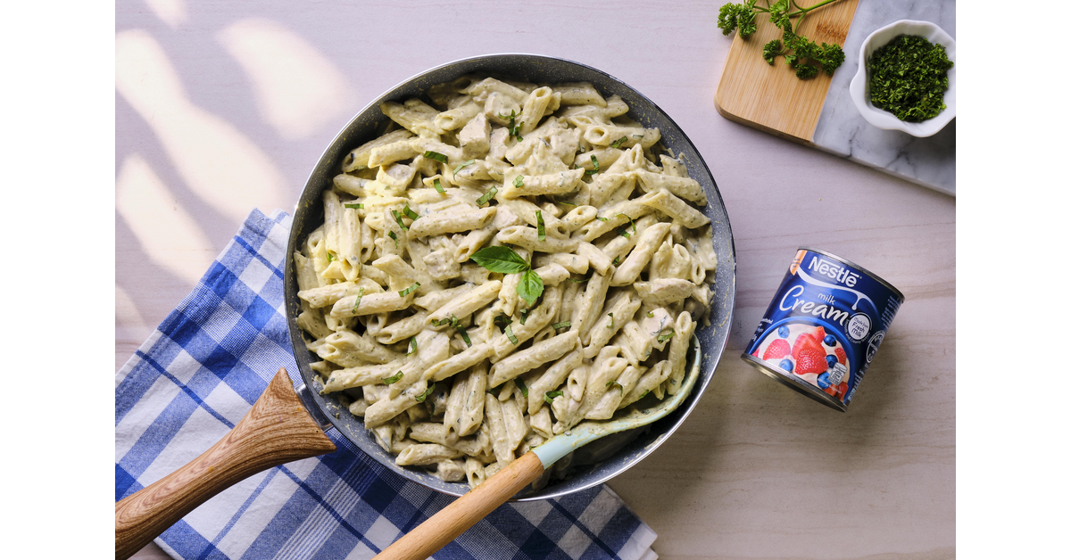 Creamy Pesto Chicken Pasta Recipe | NAPC® | Nestlé Goodnes PH