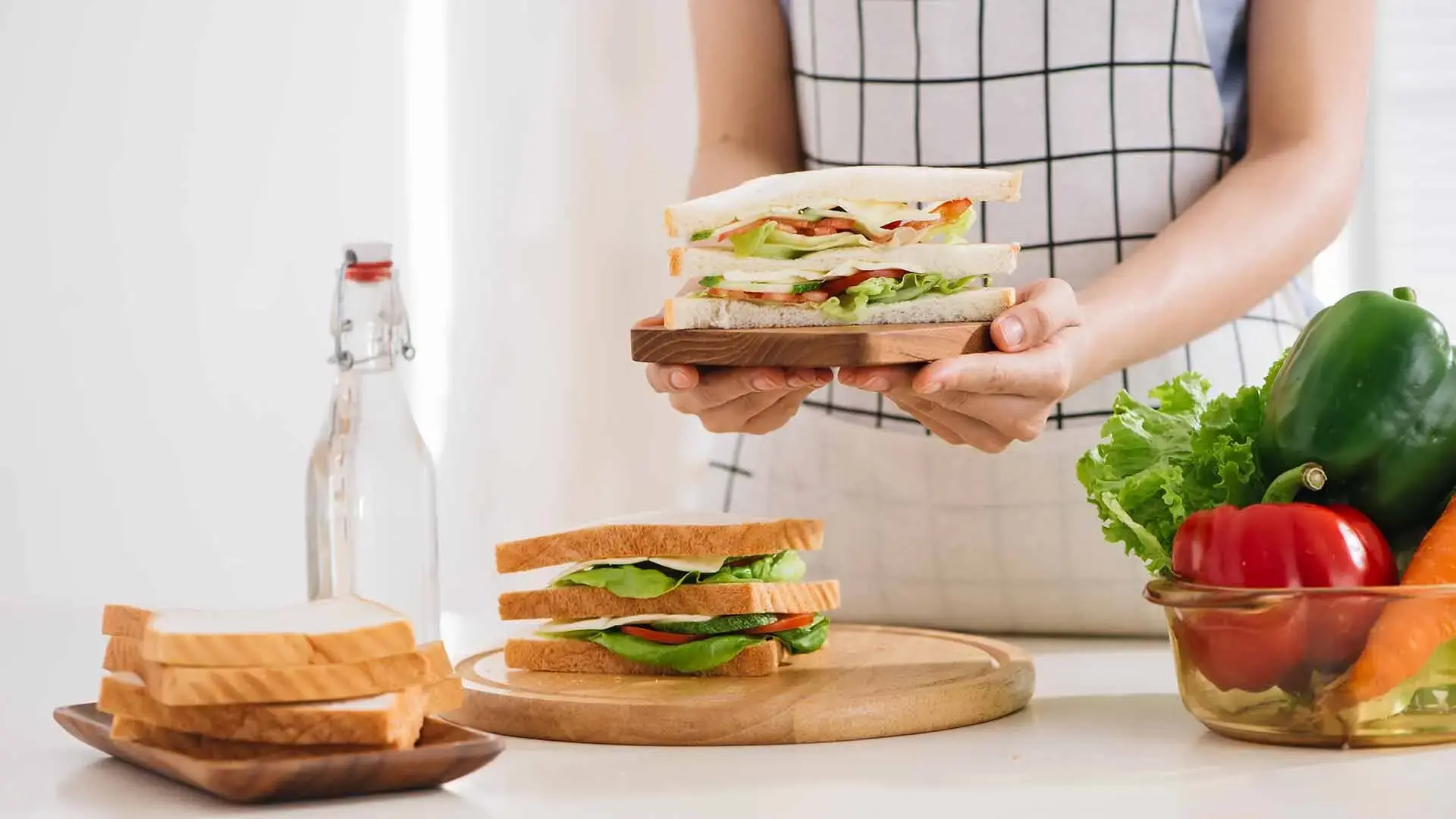 Asian female preparing food
