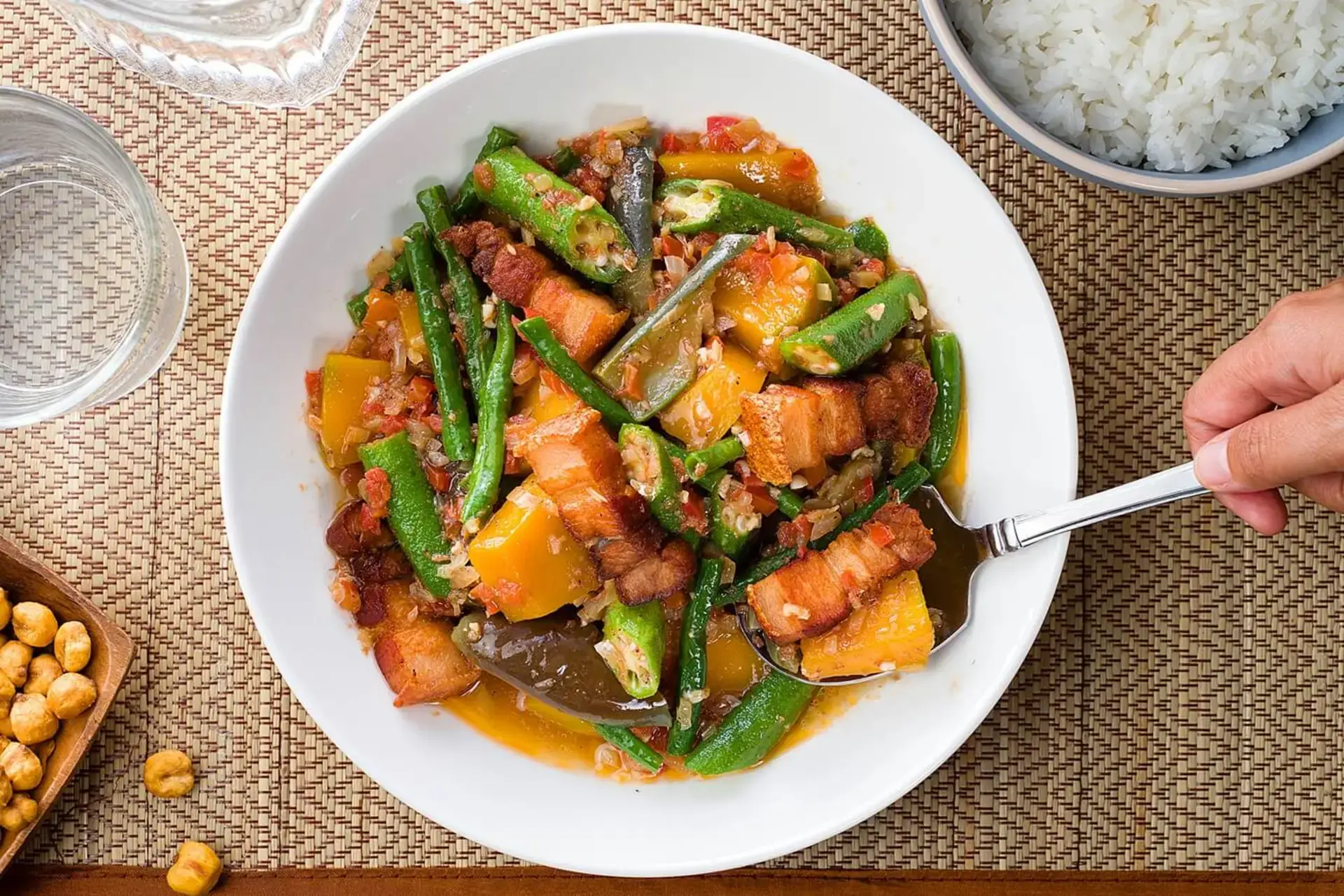 Pinakbet with Lechon Kawali