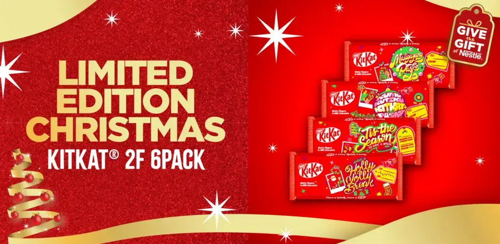 KIT KAT 2F 6Pack Christmas Sleeving