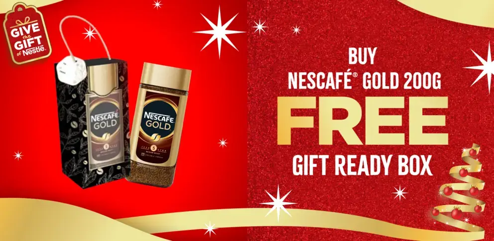 Nescafe Gold 200g FREE Gift BOX