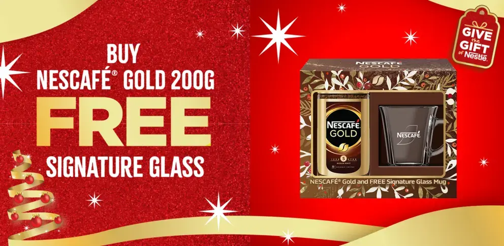 Nescafe Gold 200g FREE Signature Glass