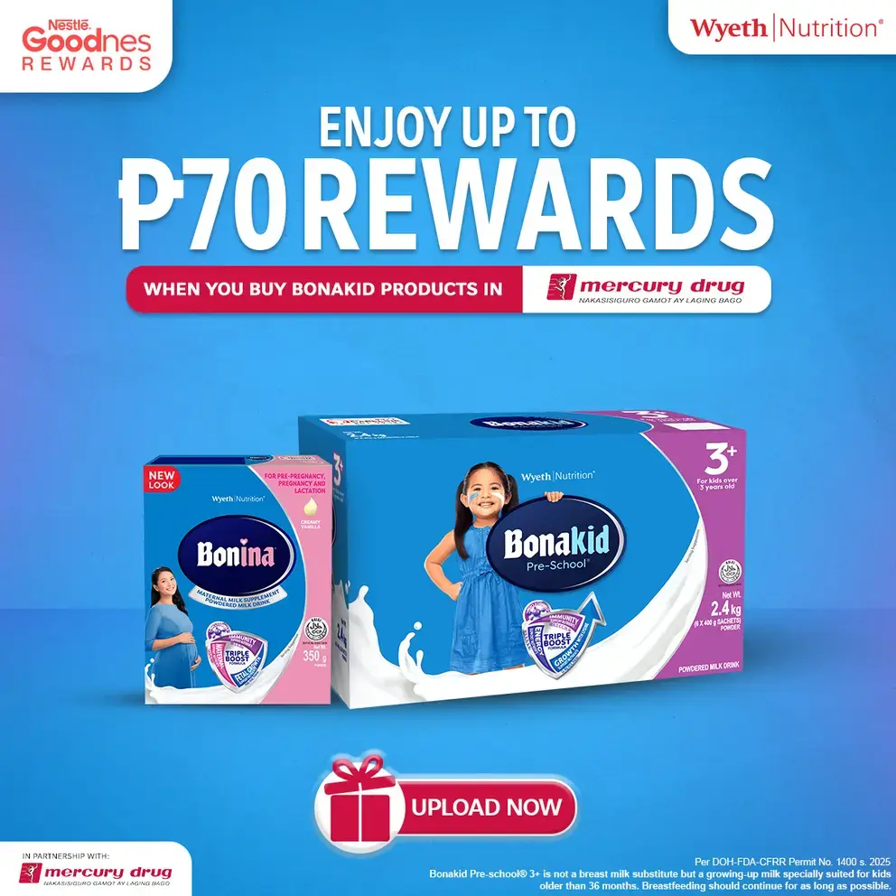 BUY BONAKID, ENJOY UP TO P70 REWARDS