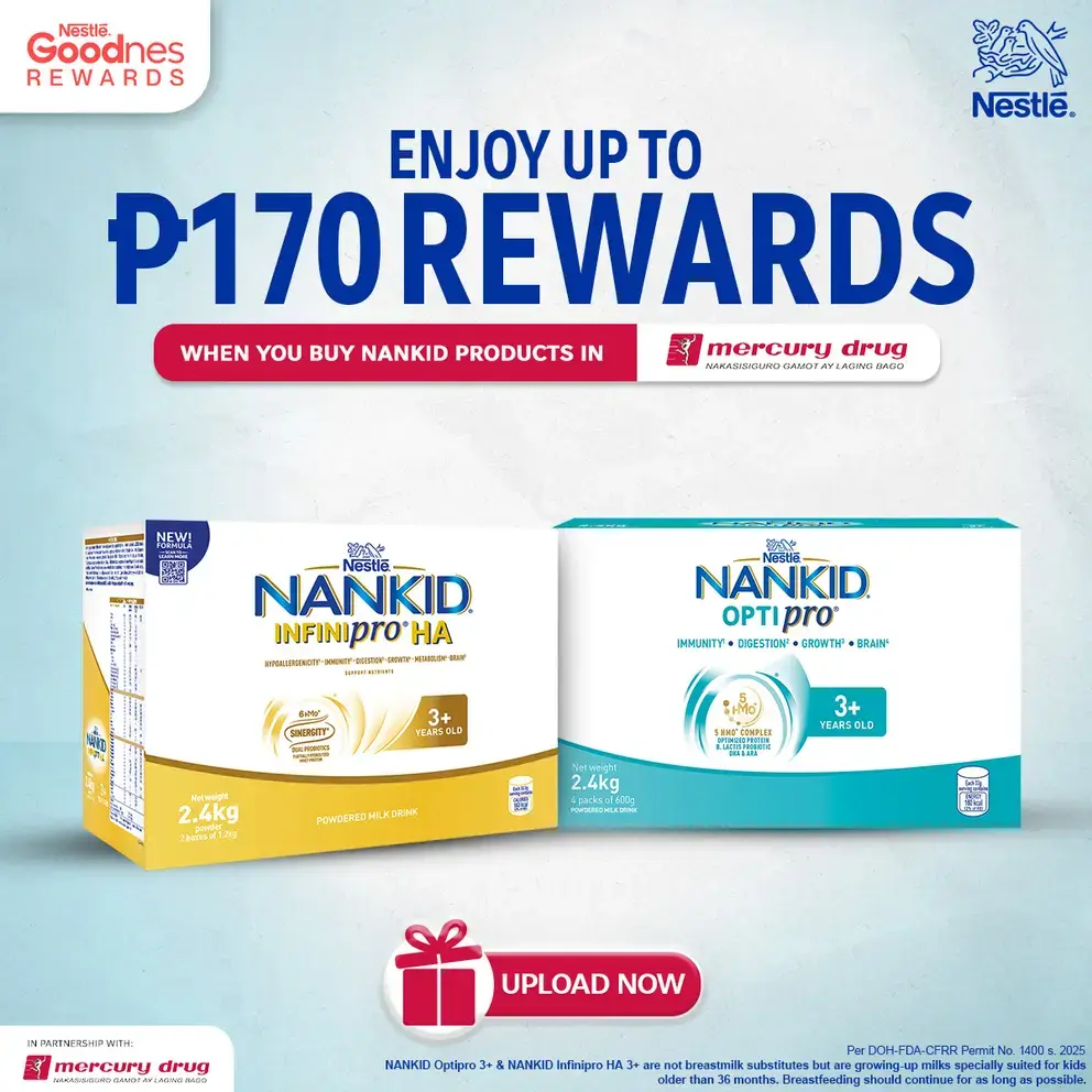 BUY NANKID, ENJOY UP TO P170 REWARDS