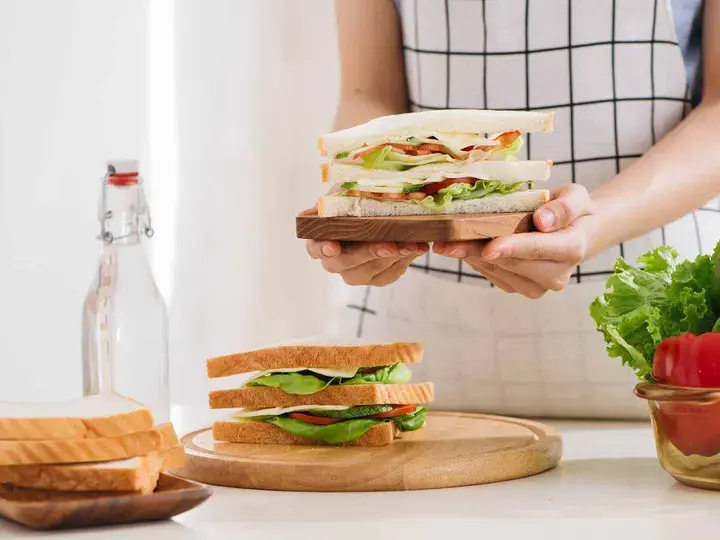 Asian female preparing food