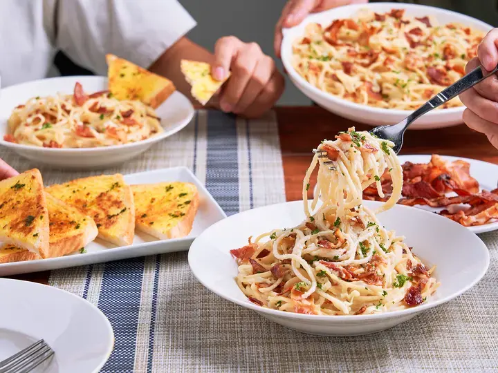 Bacon-Loaded Carbonara