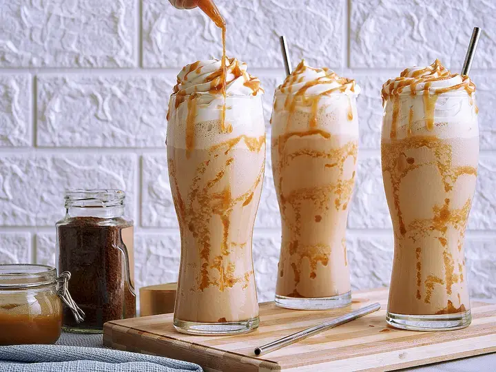 Creamy Coffee Caramel Frappe