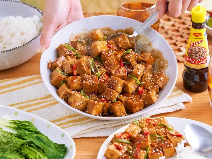 Savorventure Honey-Garlic Tofu