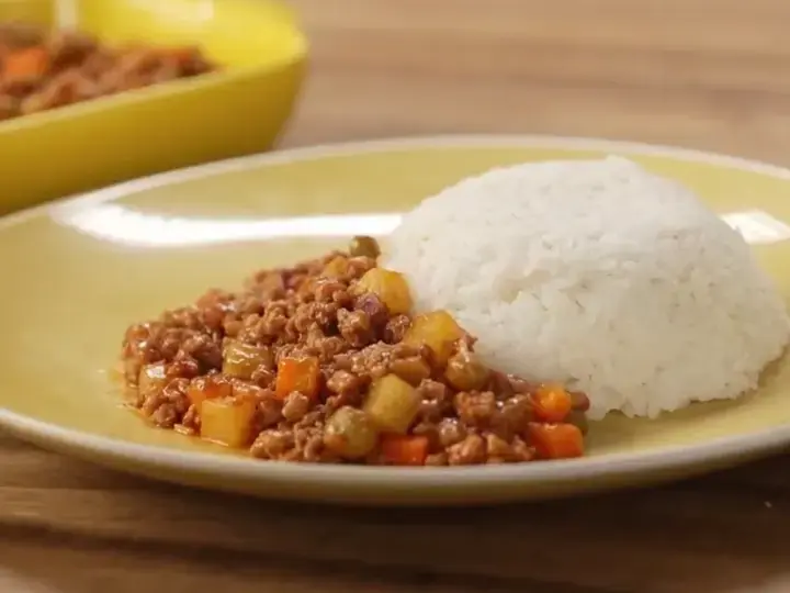 Pork Giniling with Mixed Veggies