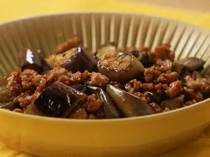 Eggplant with Giniling