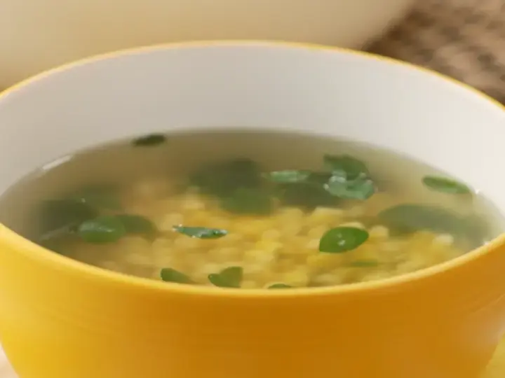 Corn and Malunggay Soup