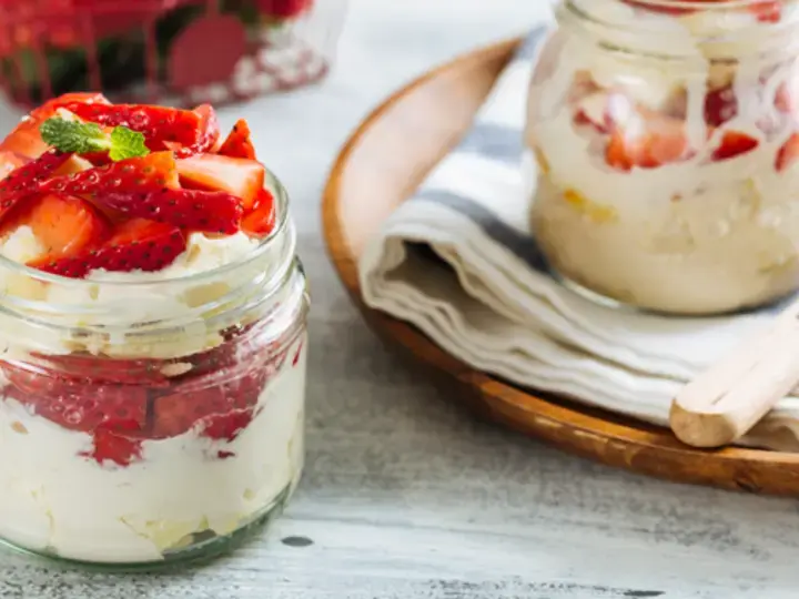 Deconstructed Strawberry Shortcake