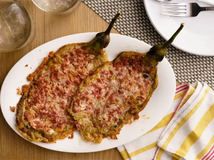 Tortang Talong at Corned Beef