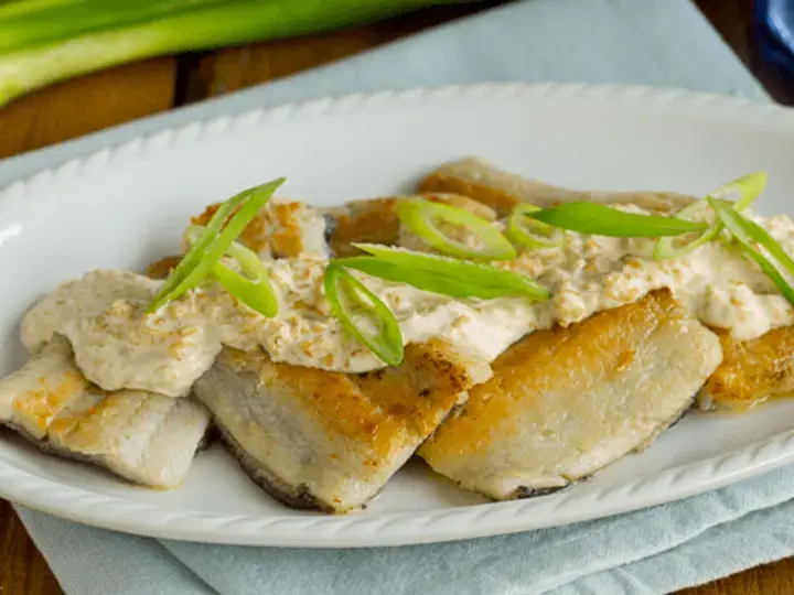 Happy Tummy Sole Fillet with Creamy Oatmeal Sauce