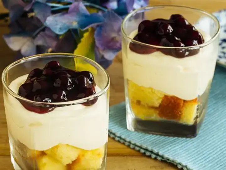 Blueberries and Cream Cups