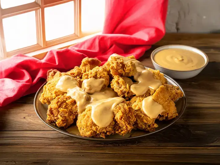 Fried Chicken with Creamy Gravy