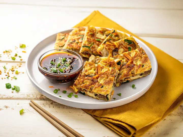 Korean-inspired Pancakes With Dipping Sauce