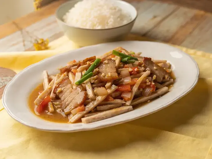 Ginisang Gabi at Liempo