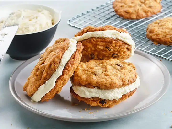 Oatmeal and Raisin Sandwich Cookies