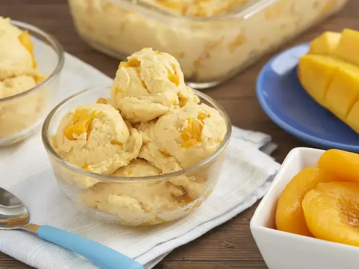 Peach Mango Ice Cream