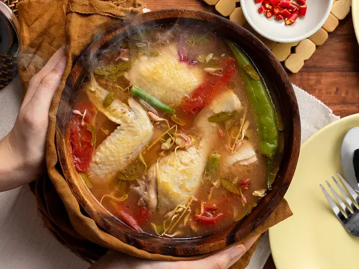 Magical Sinampalukang Manok with Gabi