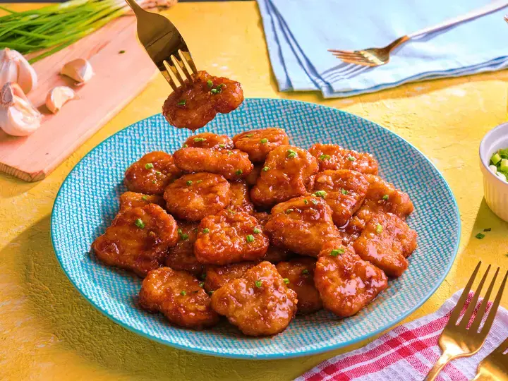Oyster Glazed Chicken Nuggets