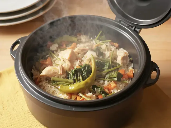 Pork Sinigang-style One Pot Rice