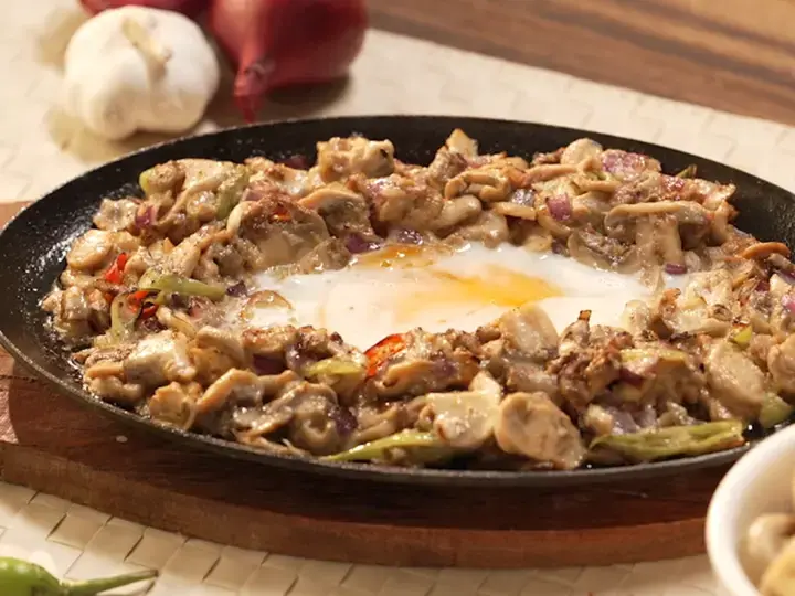 Mushroom Sisig