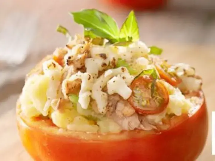 Salad in a Tomato Cup