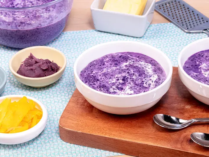 Creamy Ube Champorado