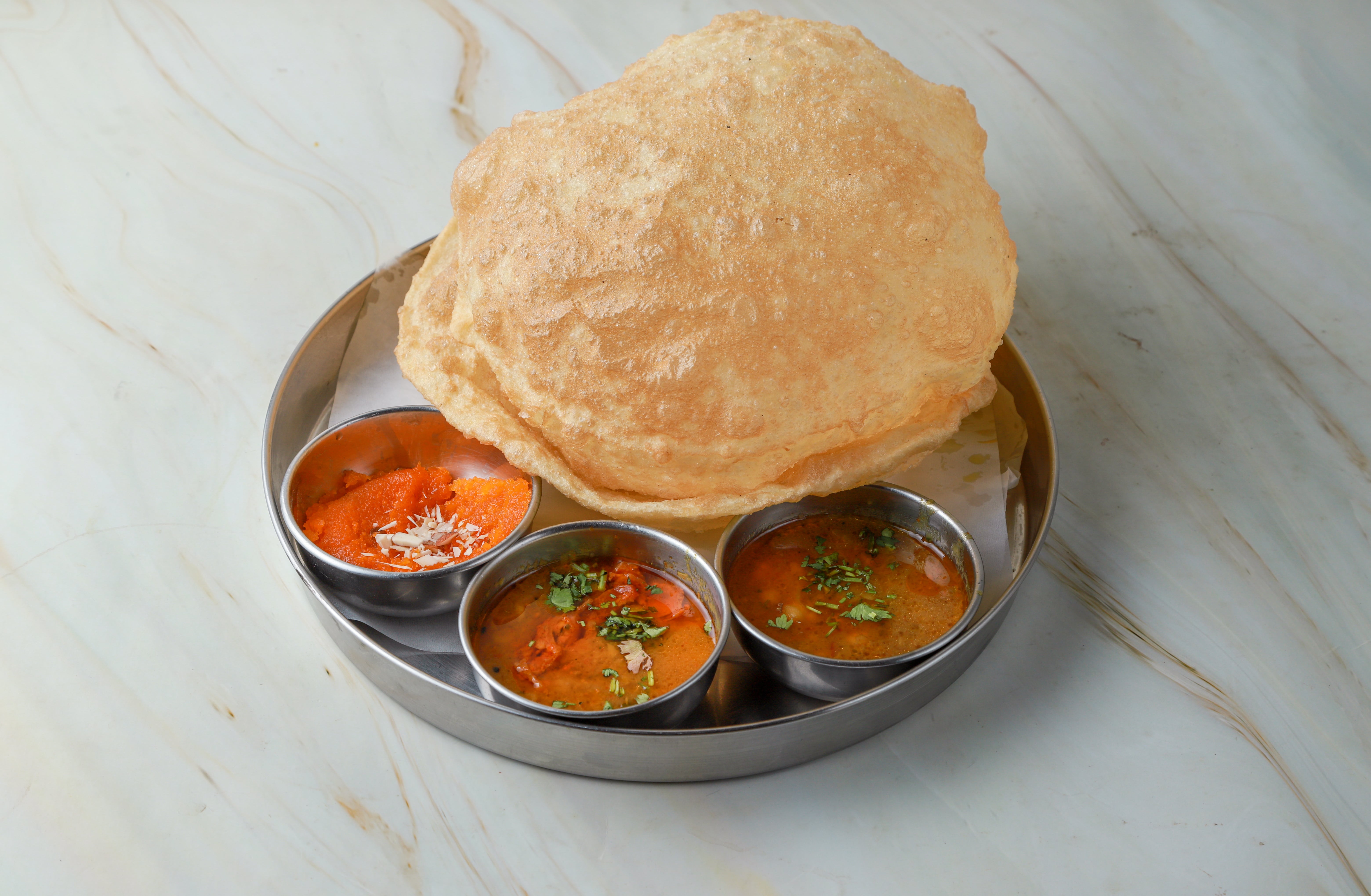 Halwa and Puri
