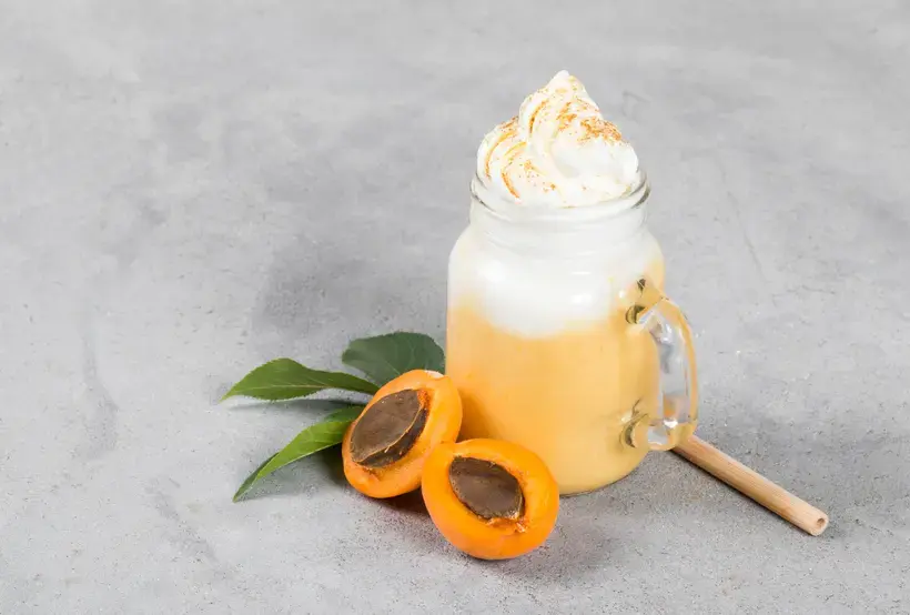 peach and oats shake