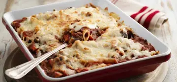 Baked-Penne-with-Beef-and-Mushroom-Bolognese-sauce