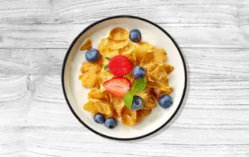 Crusty fruit Custard