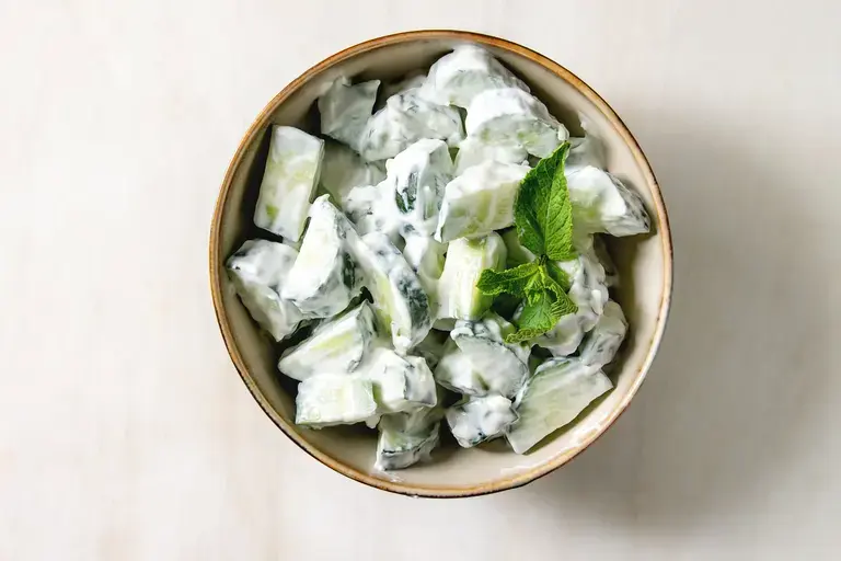 creamy cucumber salad