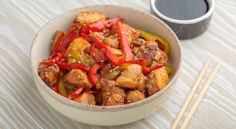 sesame chicken stir fry