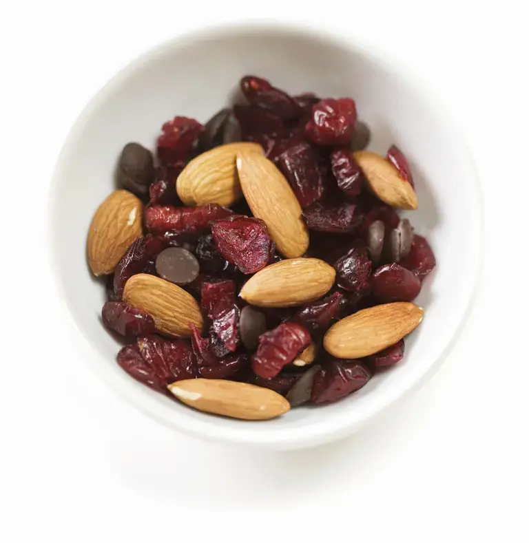 Chocolate cranberry trail mix