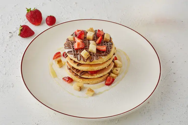 Pancakes with Chocolate sauce