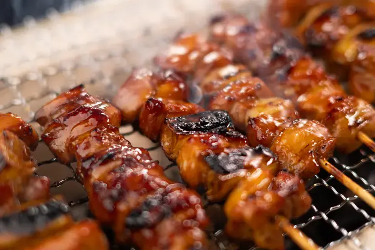 Air Fryer Bang Bang Chicken Skewers