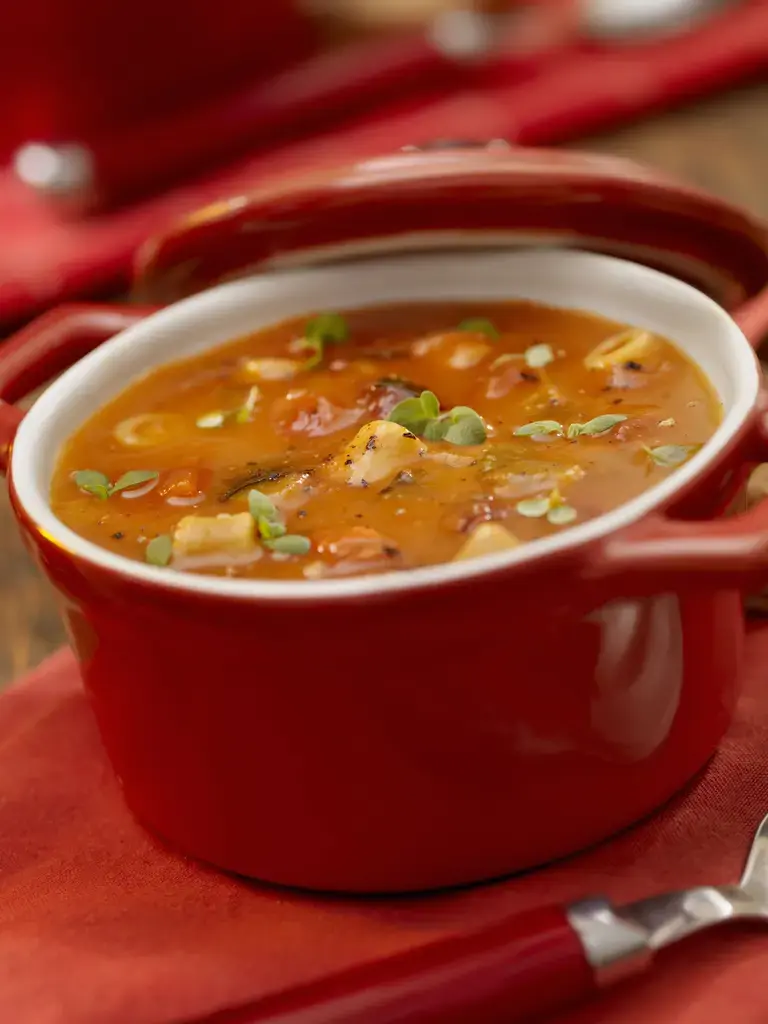 creamy potato and tomato soup