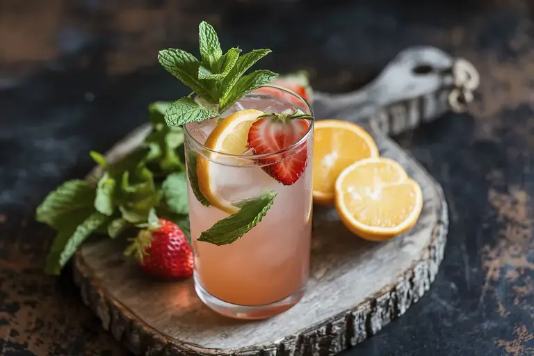 Strawberry Mimosa Mocktail