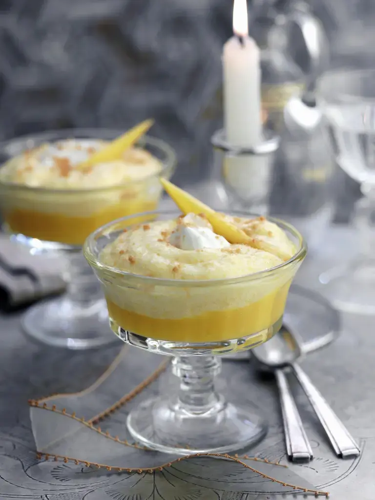 Mango Custard Pudding