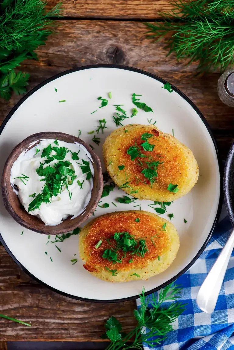 potato and mince cutlets